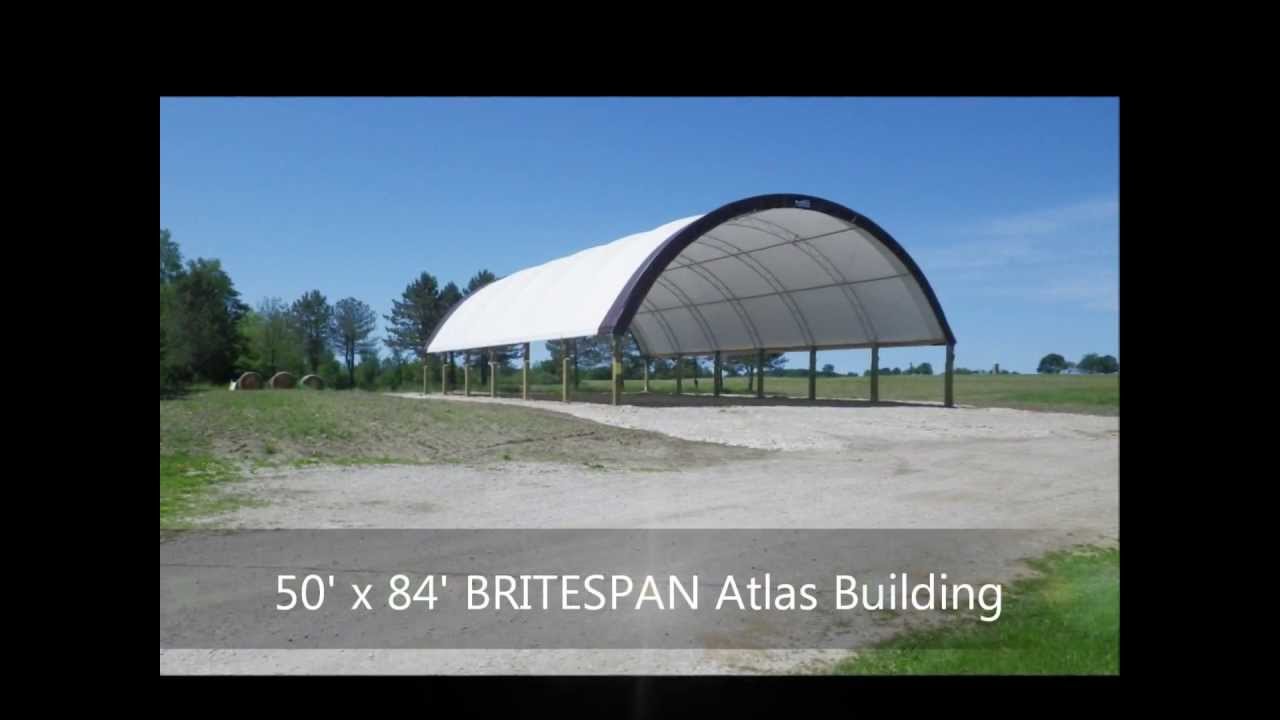 BRITESPAN Building Systems 50' x 84' Atlas Building being Constructed