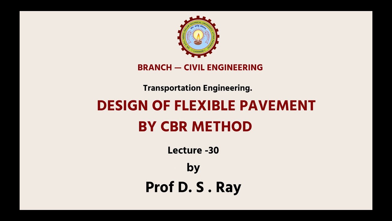 Transportation Engineering | Design of Flexible Pavement By CBR Method | AKTU Digital Education