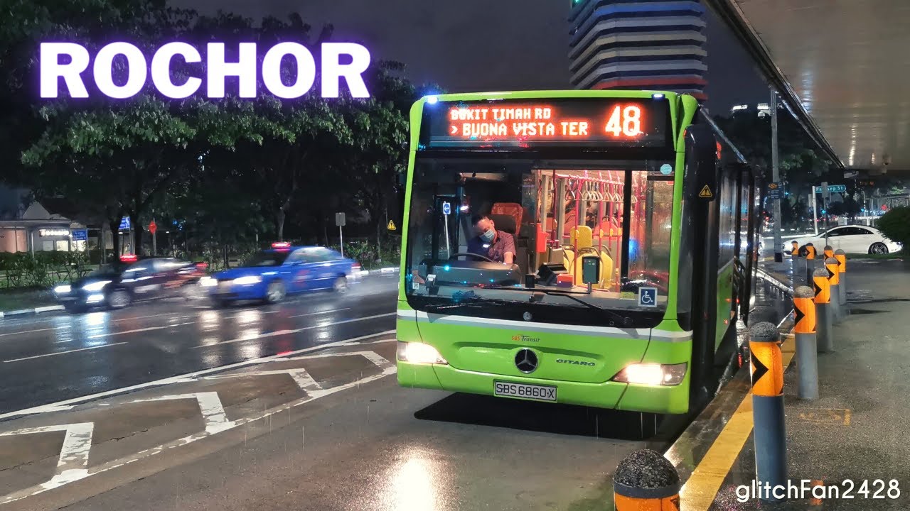 Buses in the Rain at Rochor Station, Singapore 2021