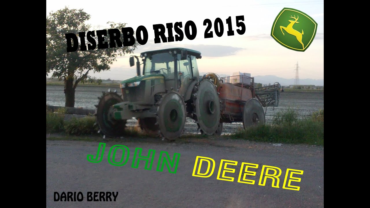 Diserbo riso 2015 con john deere 5115M