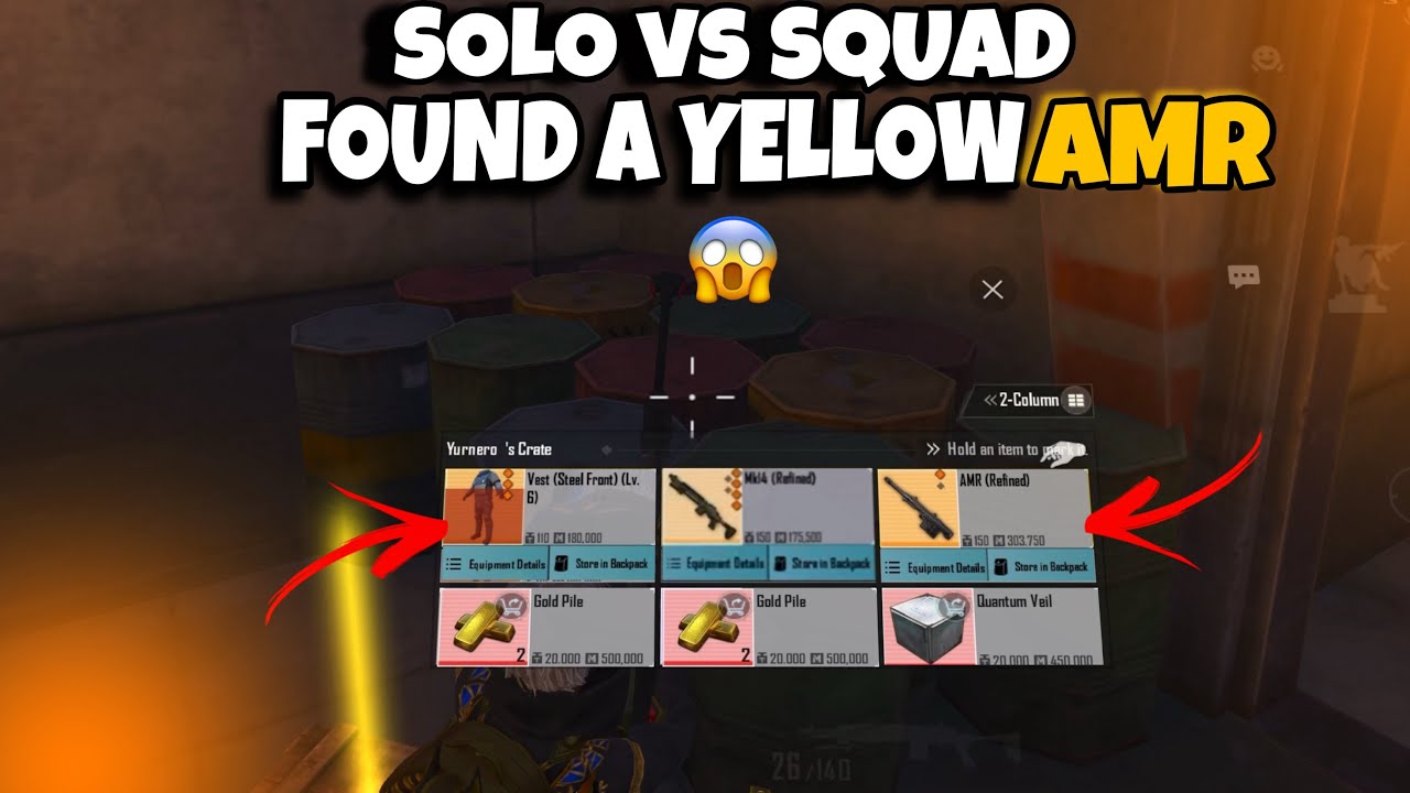 OMG!!😱I Found a Yellow AMR! Metro Royale SOLO vs SQUAD🔥 Insane Gameplay