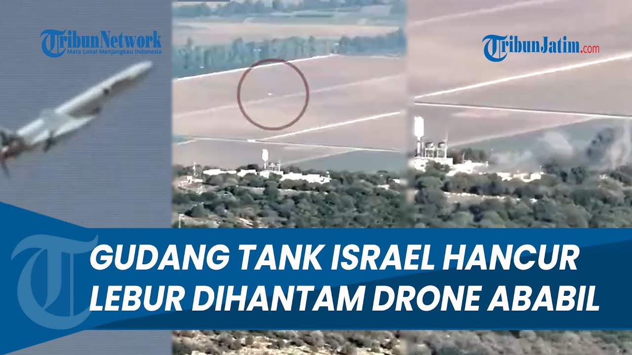 DETIK-DETIK Drone Ababil Hantam Gudang Tank Israel di Barak Yeftah Hingga Hancur Lebur