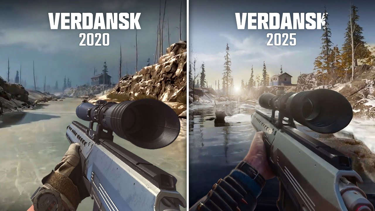 Verdansk 2020 vs 2025 Comparison | Call of Duty Warzone 2020 vs 2025 | Graphics, Physics, Weapons