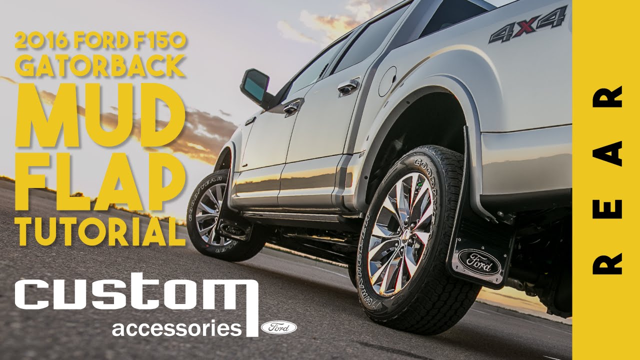 Gatorback 15-20 F-150 Rear Mudflap Installation (Ford Custom Accessories)