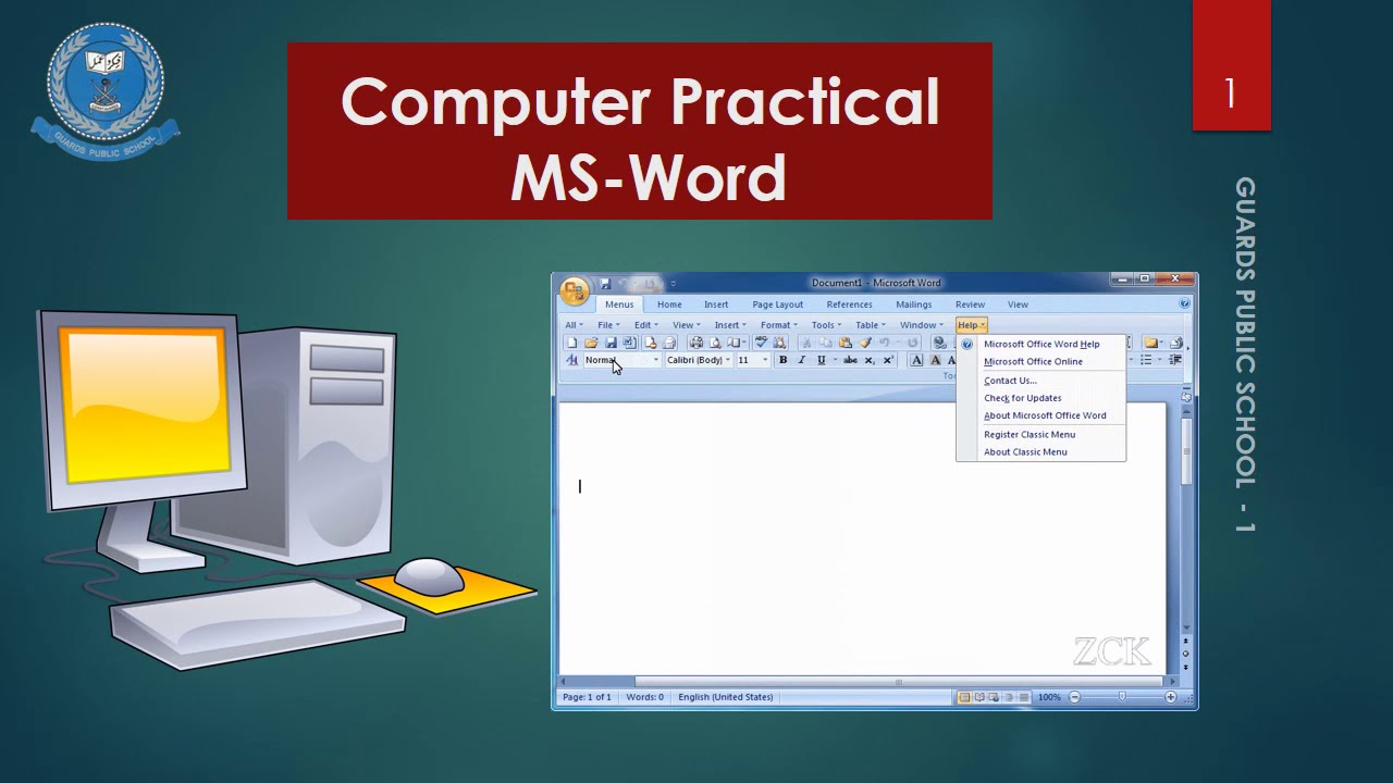 Computer Practical Ms-Word