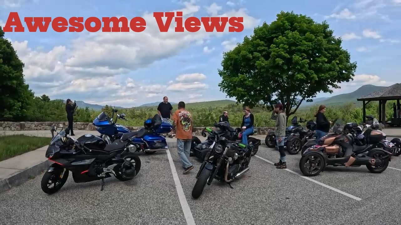 Kancamagus Hwy (POV) Bike Week 2025 NH. End to End, White Mountains