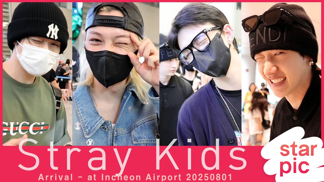 스트레이키즈 '스테이 생일 축하 윙크~!' [STARPIC] / Stray Kids Arrival - at Incheon Airport 20250801