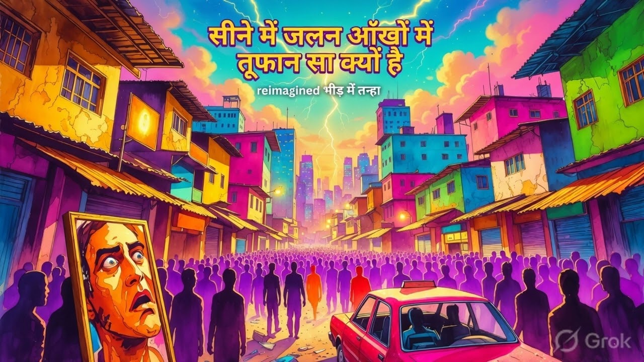सीने में जलन आँखों में तूफ़ान सा क्यों है | Reimagined | Seene Mein Jalan | भीड़ में तन्हा