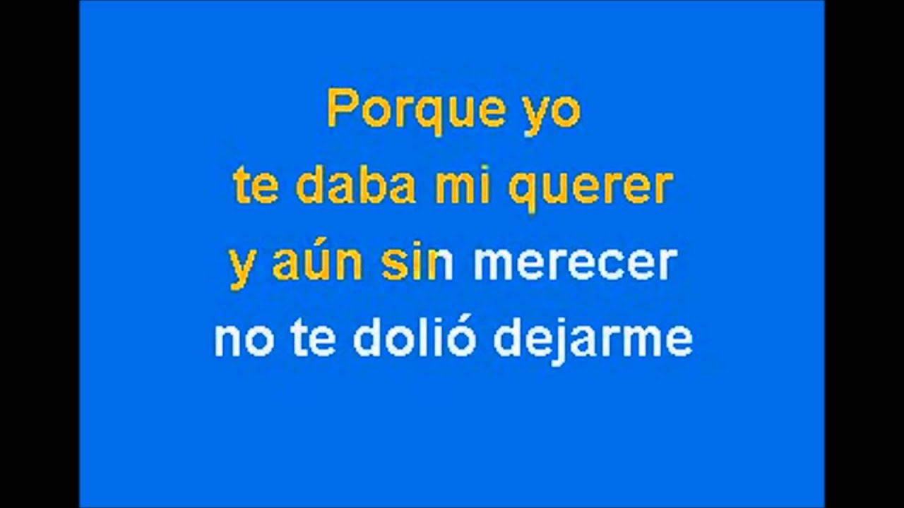 Es Demasiado Tarde- Ana Gabriel; Karaoke (Tono Bajo)