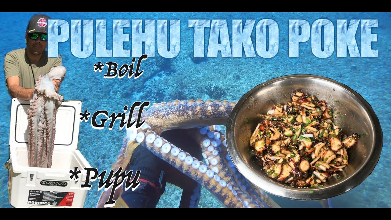 Pulehu Tako Poke | Grilled Octopus | How To Process | Dive And Dine