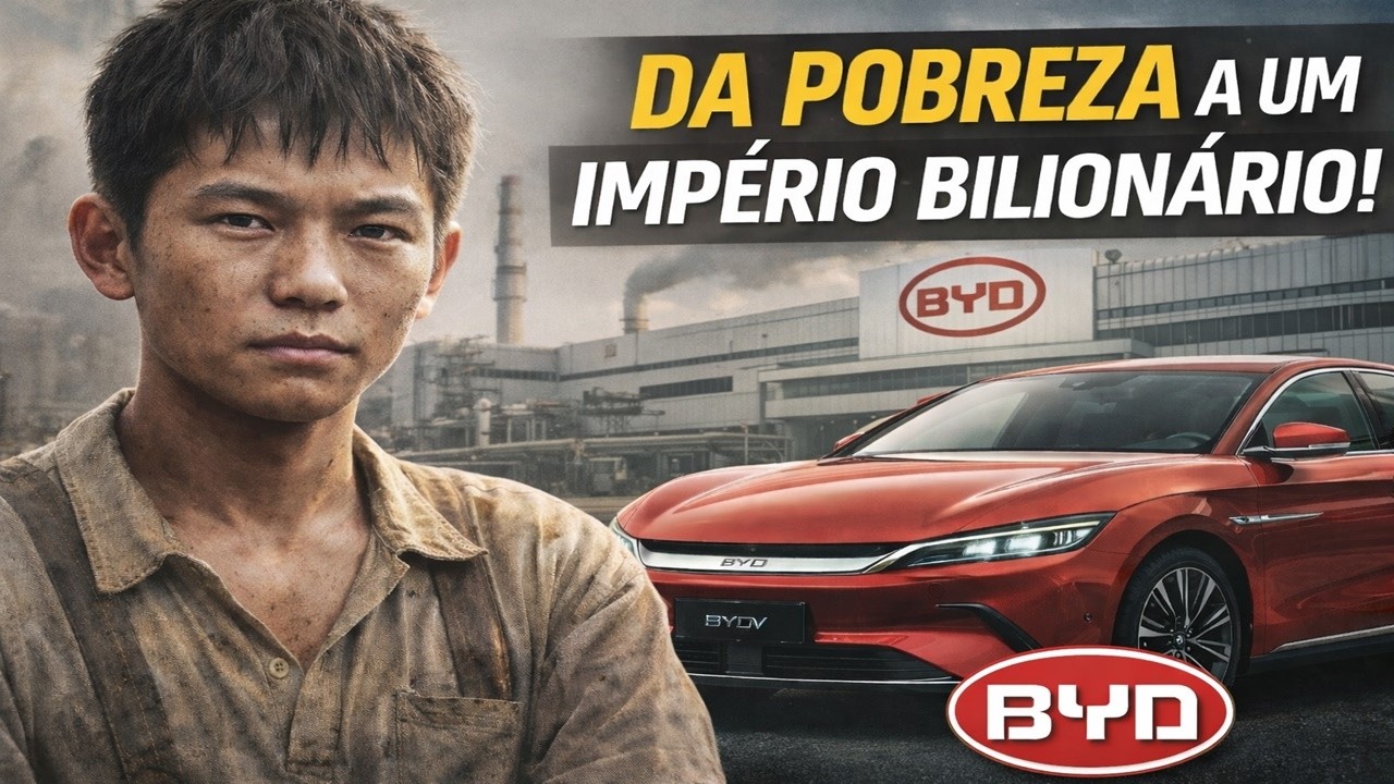 Como um MENINO Pobre fundou a BYD - A maior Fábrica de Carros Elétricos de Mundo