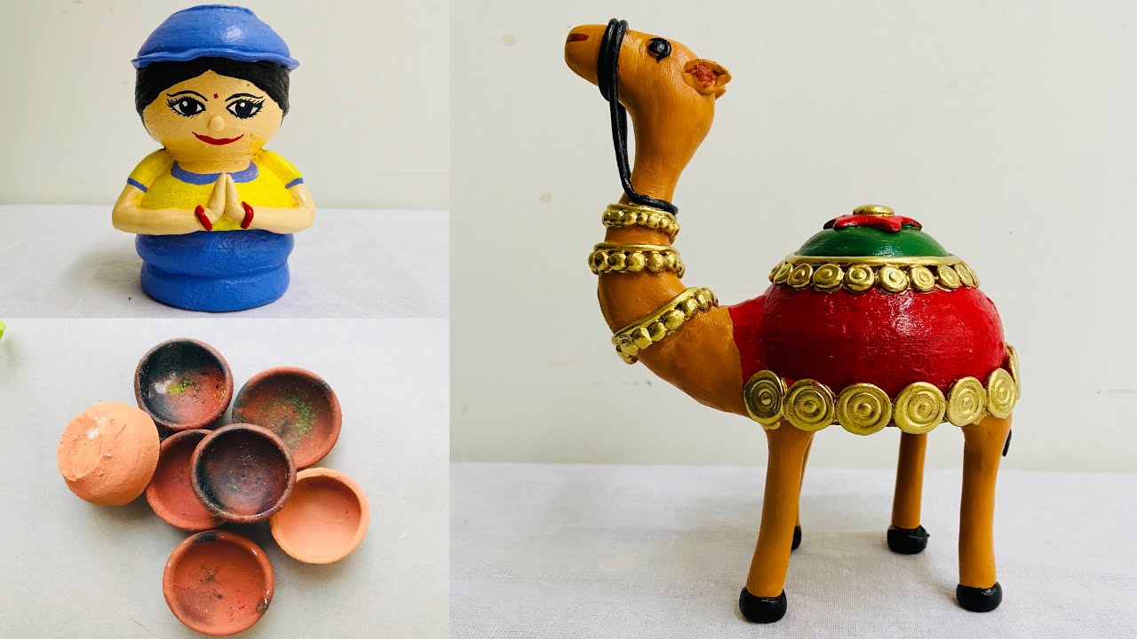 Old Diya Reuse | Camel craft ideas | पुराने दीयो से बनाएं सुंदर क्राफ्ट | doll craft ideas
