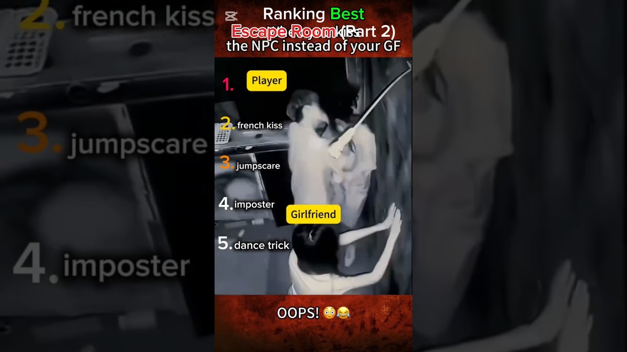 Ranking Best Escape Room (part 2) #funny #tiktok #escaperoom