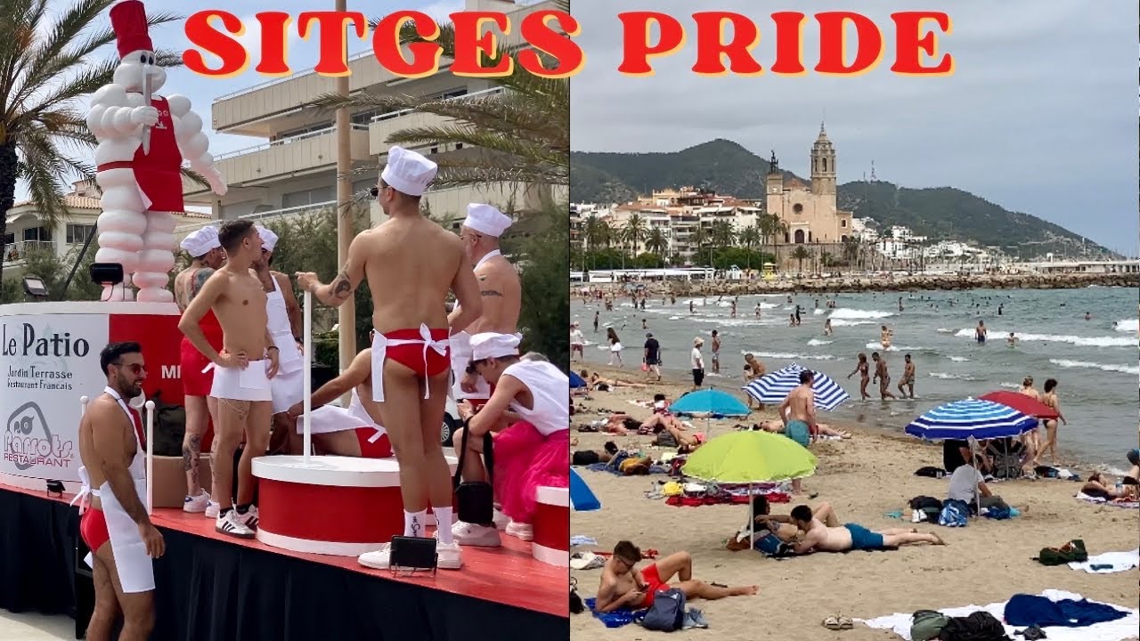 Sitges Pride 2025: The Streets Before the Parade | Rainbow Flags, Beaches & Pre-Show Vibes 🌈🇪🇸