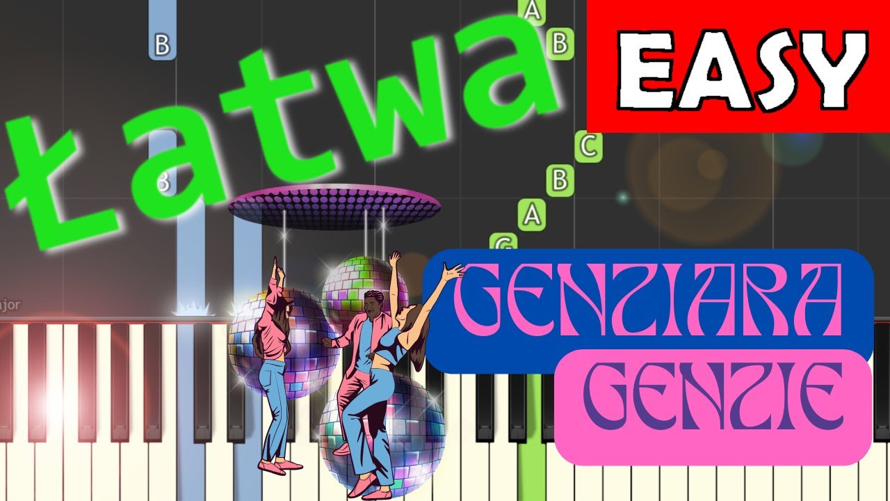 🎹 Genziara (Genzie) - Piano Tutorial (łatwa wersja) 🎵 NUTY W OPISIE 🎼