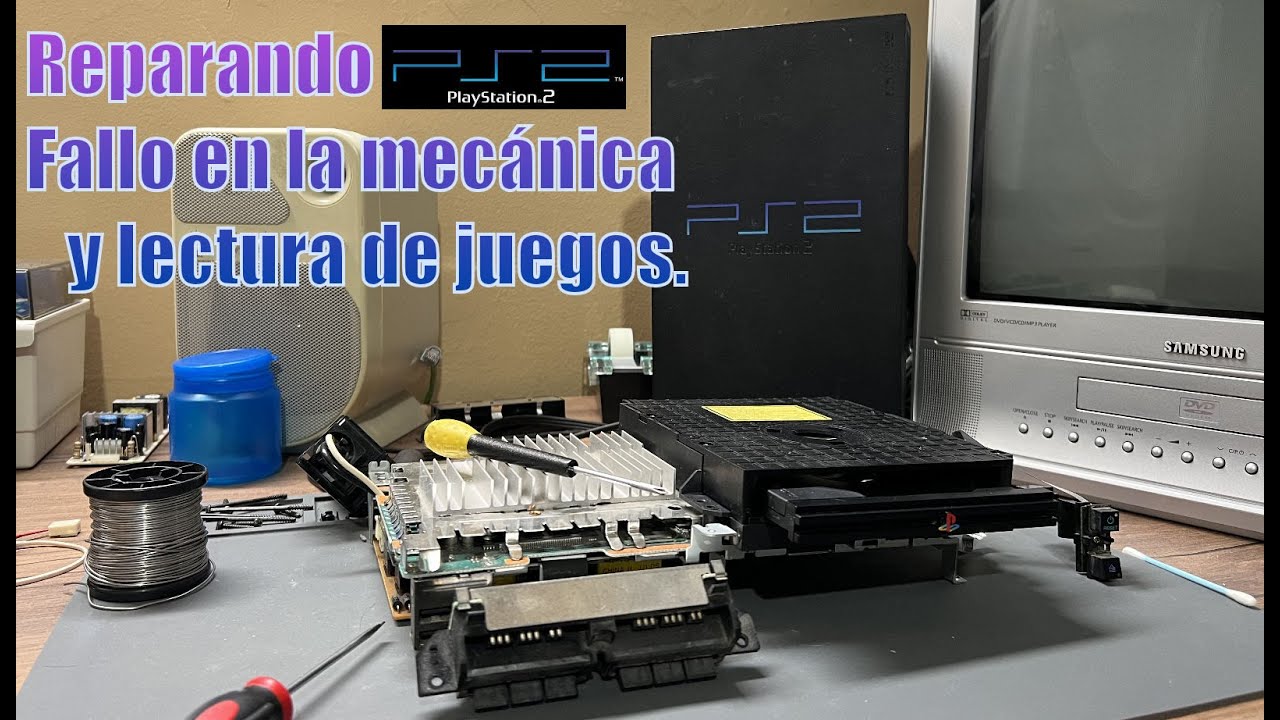 🛠Como REPARAR  la PS2 si NO ABRE, CIERRA la BANDEJA sola de los dvd 🧿 y como LIMPIAR la LENTE 🧽.