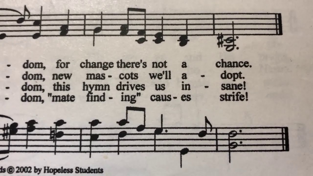 Wheaton College chapel hymn prank 2002