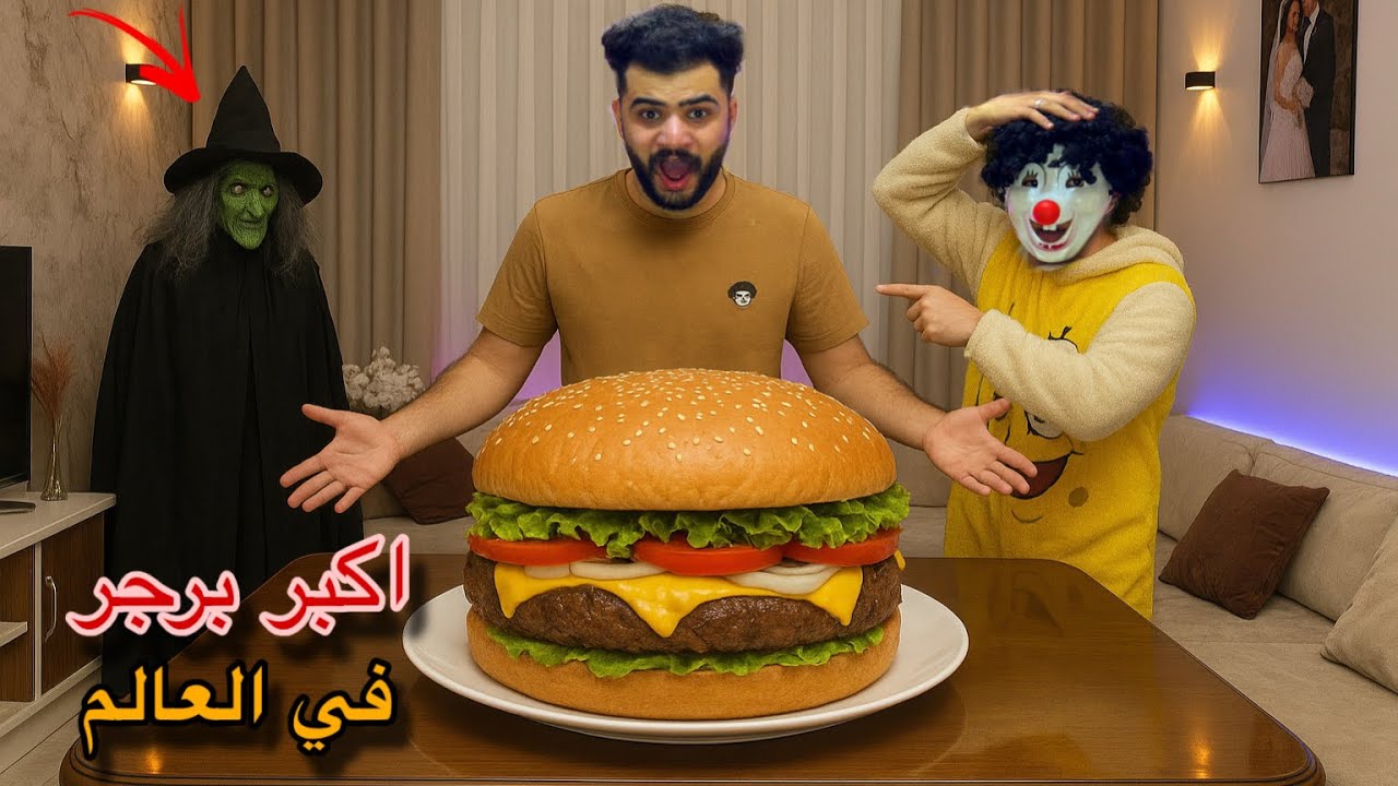 عملنا اكبر برجر في العالم من قلب مصر 🍔🇪🇬الساحره الشريره ظهرت وسيطرت علي البيت😱