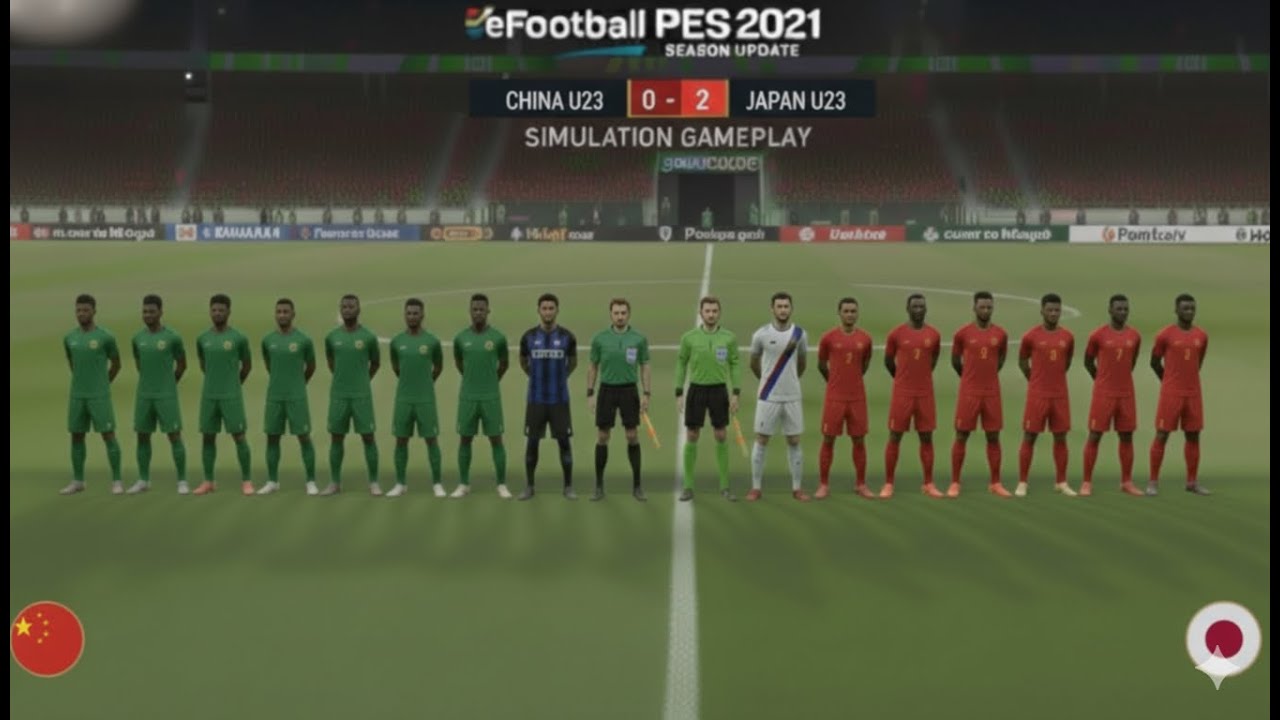🔴ライブ配信：中国U23 vs 日本U23 – PES 2021 フルマッチライブストリーム ⚽🔥 |​​