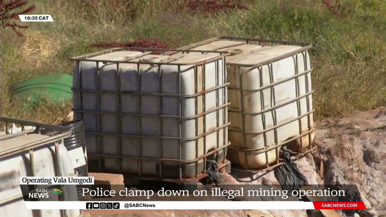 Operation Vala Umgodi | SAPS tackle illegal mining in Mpumalanga
