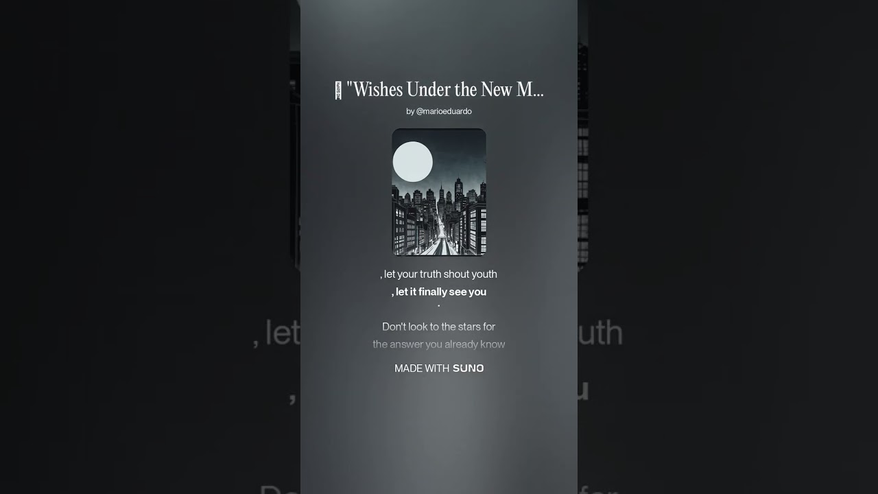 🎶  Wishes Under the New Moon