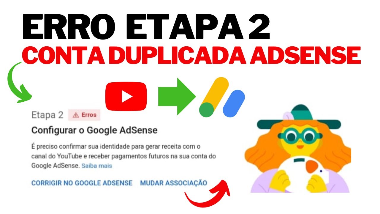 Erro 2ª Etapa Google Adsense - Ativação e Monetização Google Adsense
