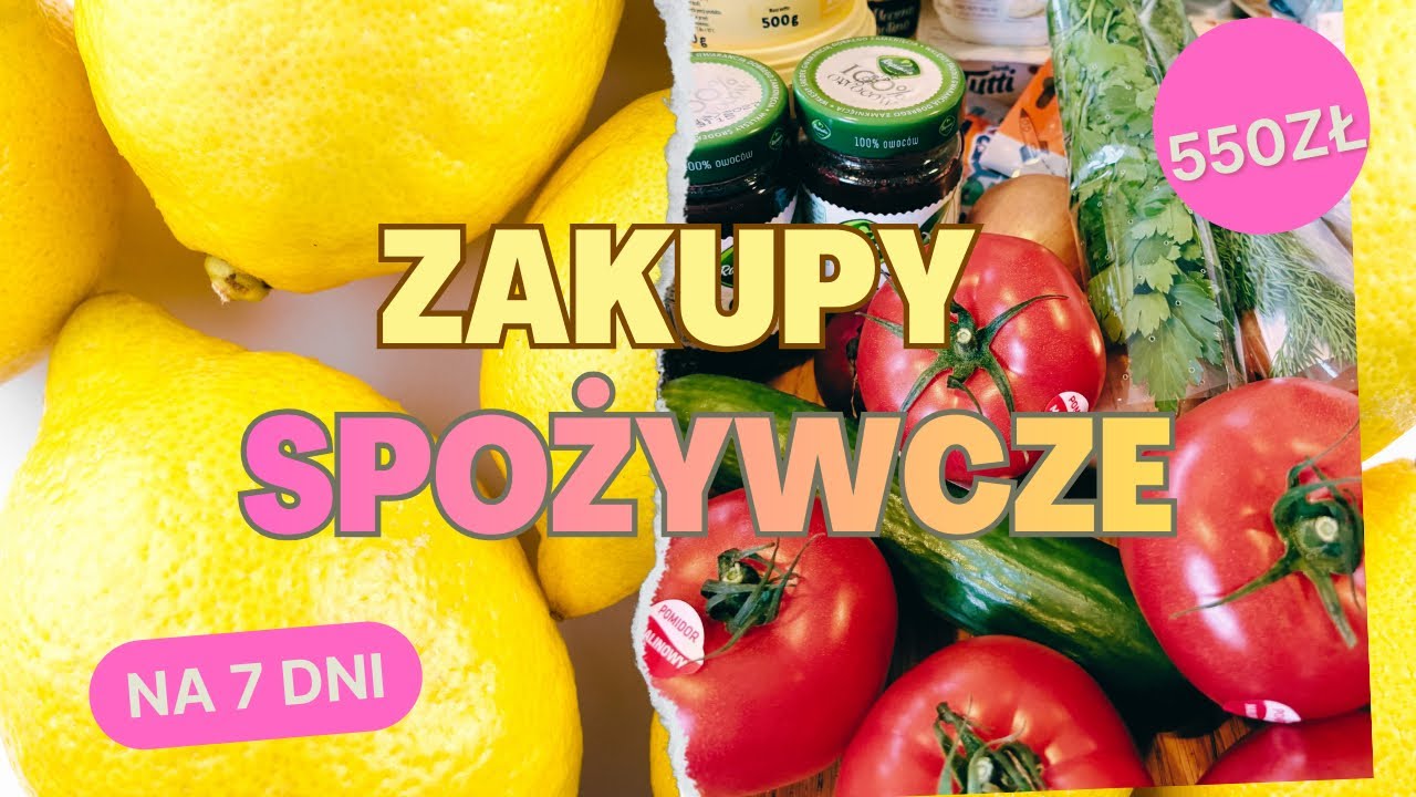 Tygodniowe zakupy z dyskontów dla 4 osób 🛒 Biedronka Lidl Dino