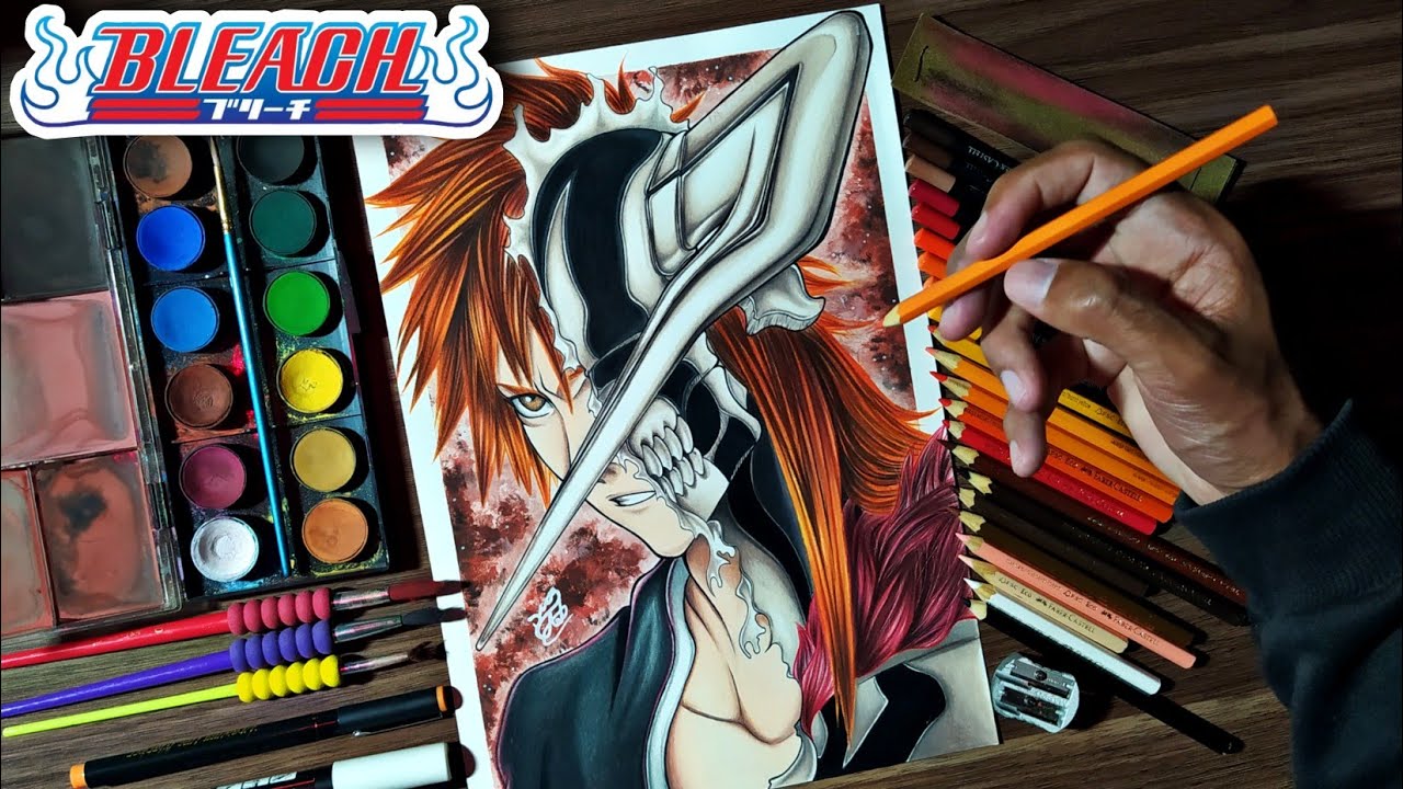 Speed Drawing Ichigo Vasto lorde [ Kurosaki Ichigo - Bleach ]