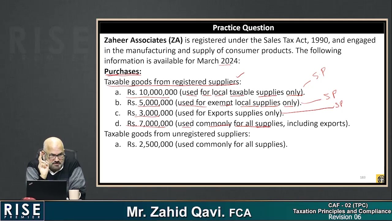 CAF 2 TAX   Z  Qavi NB   Mar 2026   Revision Lecture 06