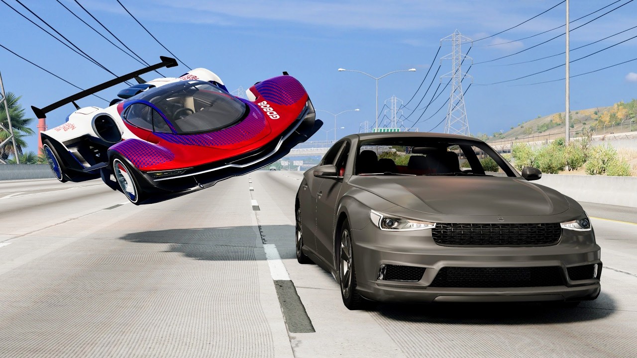 High Speed Traffic Car Crashes #277 - BeamNG Drive | CrashBoomPunk