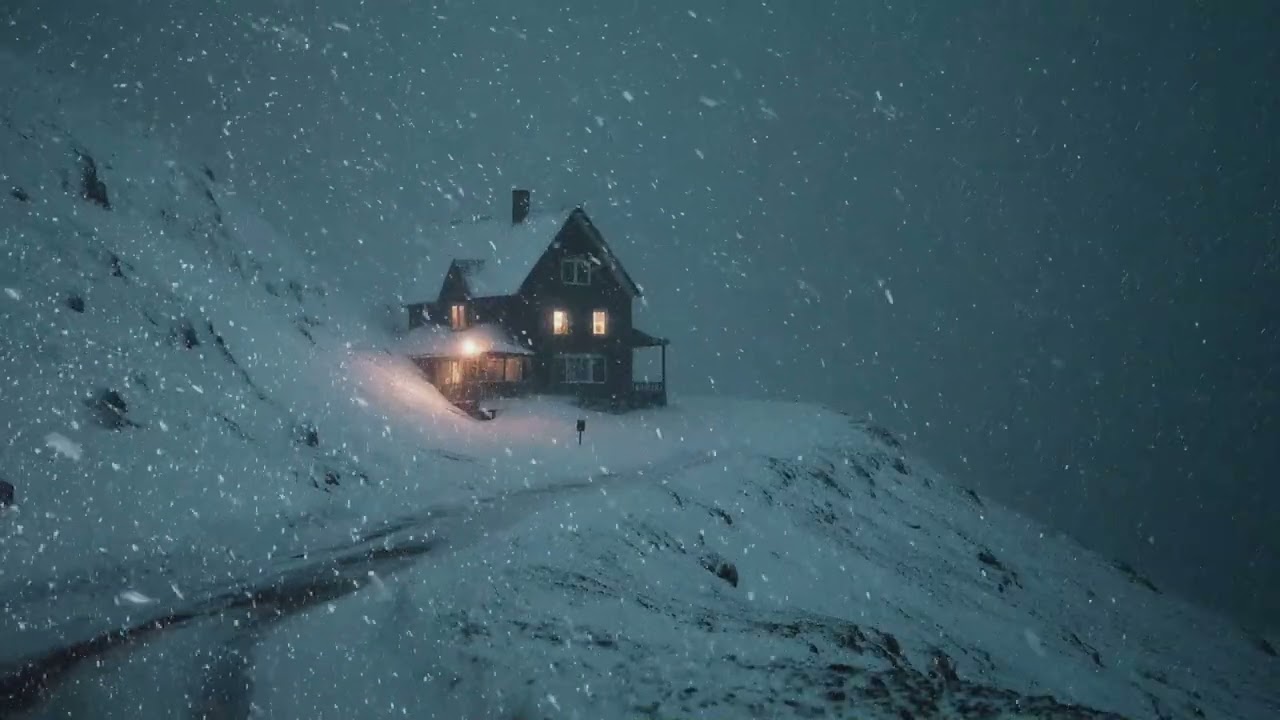 4K Mountain Whiteout Blizzard — Snowstorm Ambience for Sleep, Focus & Stress Relief