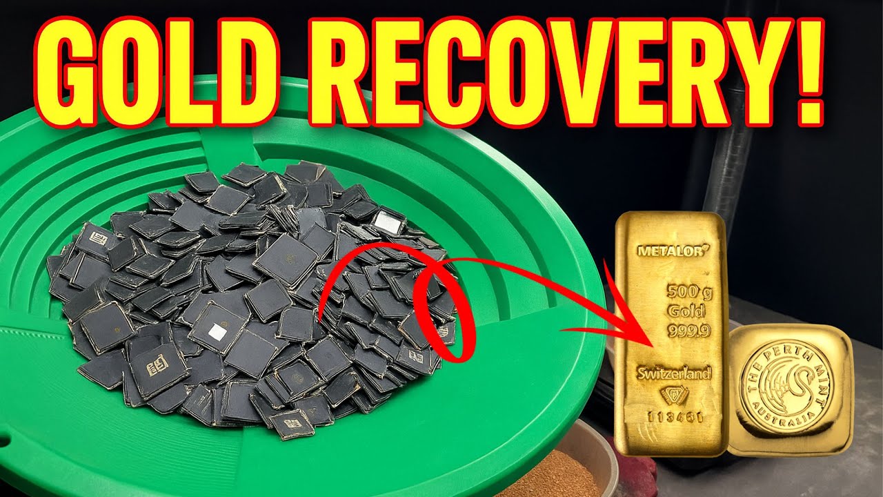 How to Extract Pure Gold from Computer IC Chips | Gold Recovery Process Explained