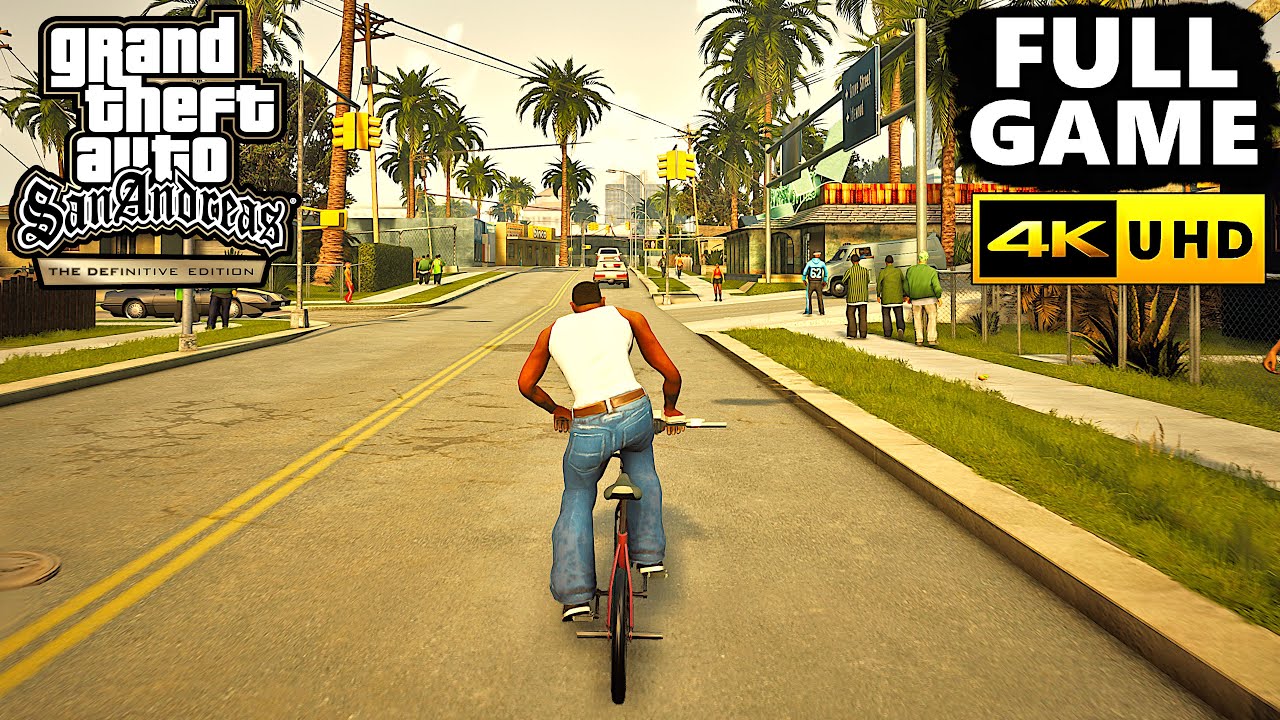 GTA San Andreas Definitive Edition Gameplay Walkthrough FULL GAME - PC 4K 60FPS No Commentary