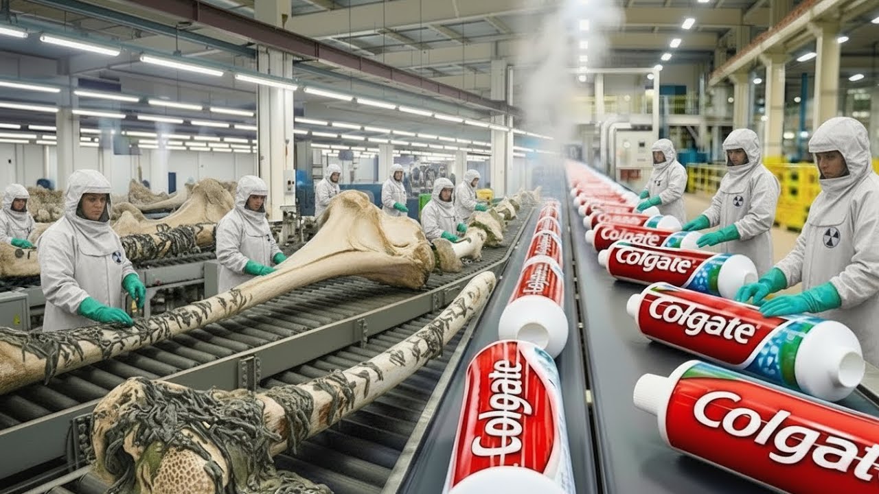 Inside Factory Mass Production | How Toothpaste Is Made From Animal Bones