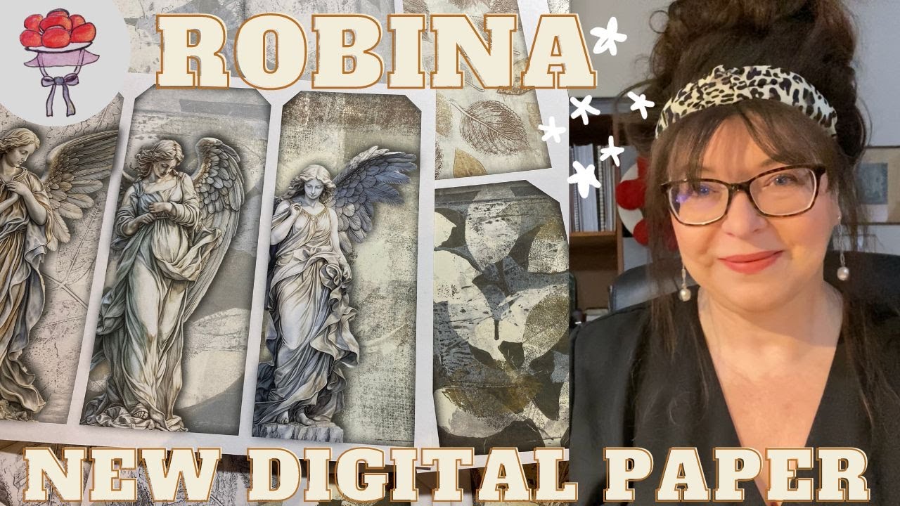 ROBINA VOL1 und VOL2 ❤️ NEUES DIGITALES PAPIER ❤️ Pflanzen & Engel ❤️ BOLLENHUT ART