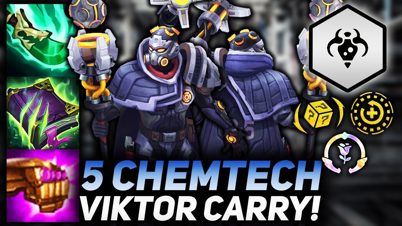 5 CHEMTECH VIKTOR CARRY WITH SOCIALITE BUFF ZAPS ALL ENEMIES!! | Teamfight Tactics Patch 11.22