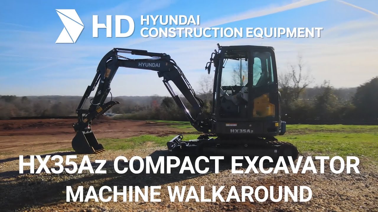 HX35Az Hyundai Compact Excavator Walkaround Video