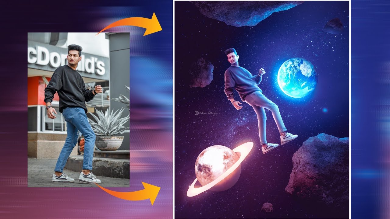 Soft Dual tone photo manipulation in Ps Touch 😲🔥 Fahim Editing Tutorial | Background change Editing.