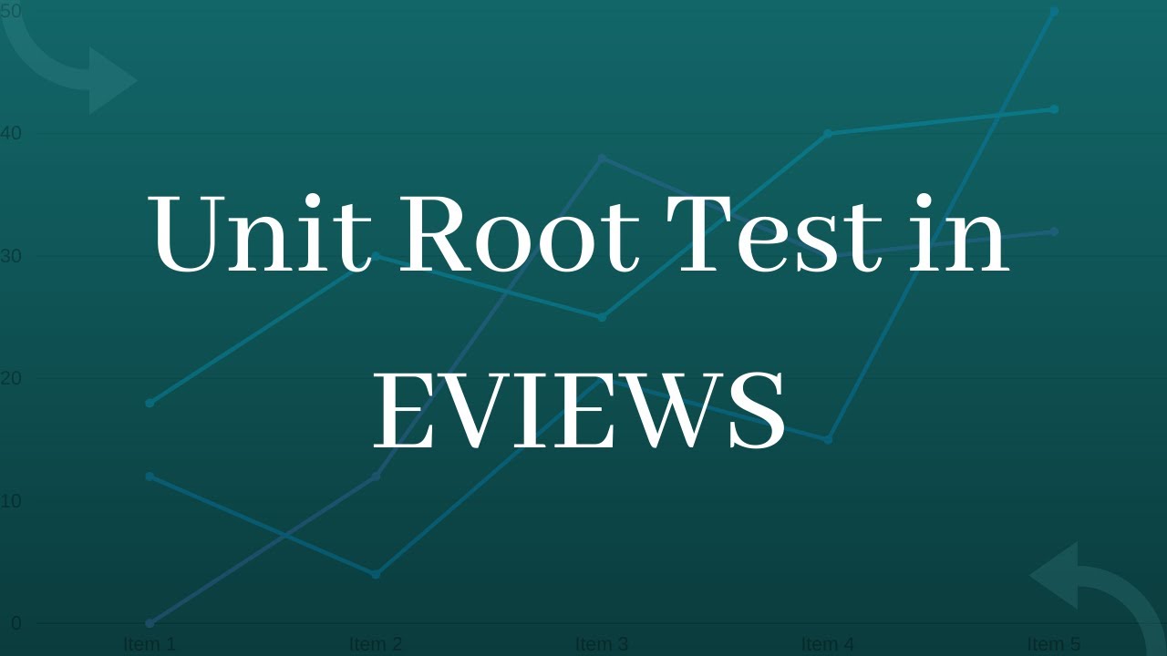 Unit Root Test in EVIEWs