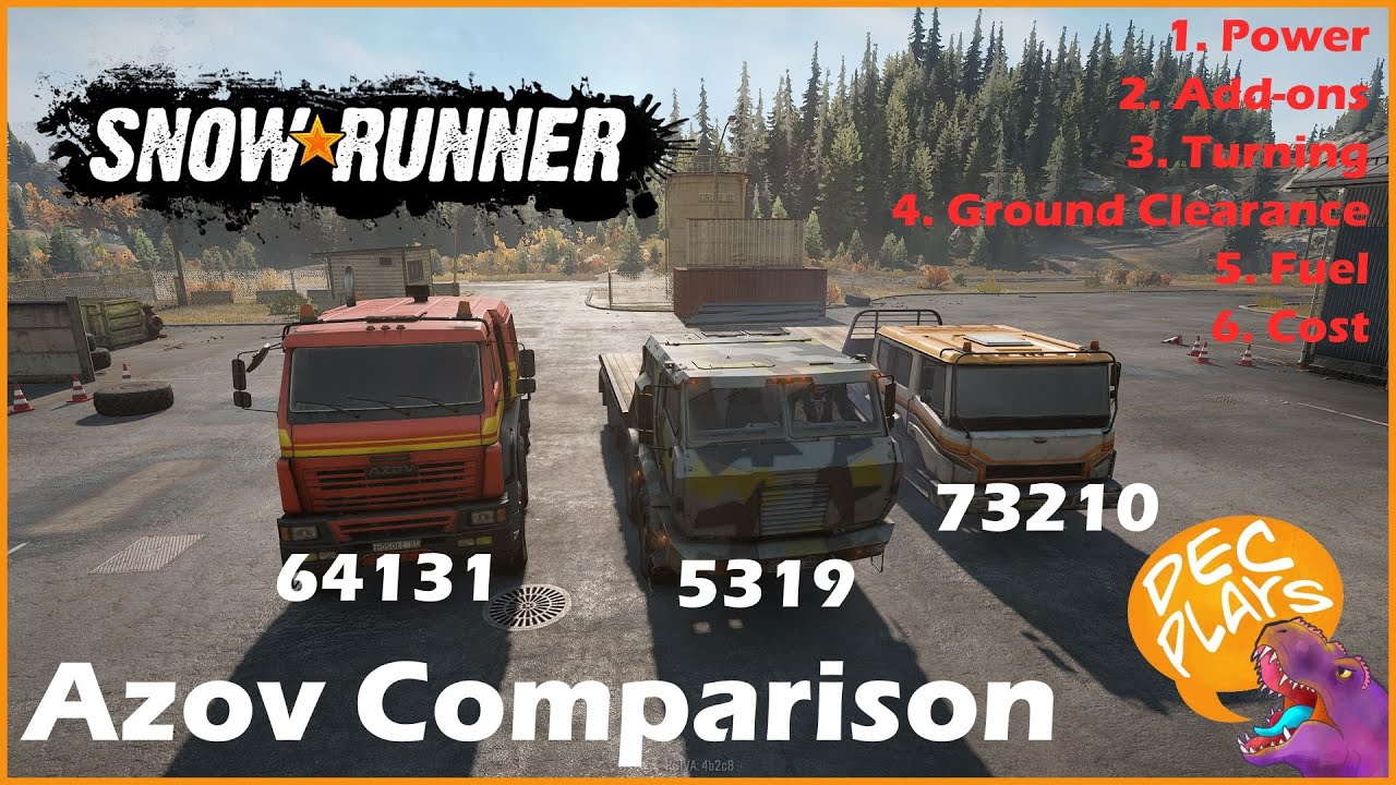 Which is better: Azov 5319, Azov 64131 or Azov 73210? - Snowrunner