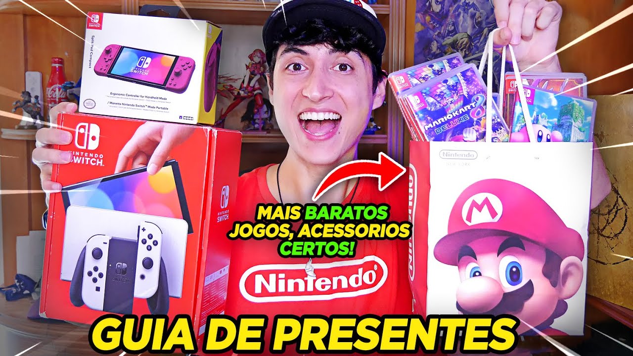 Guia de Presentes Nintendo Switch: Certos, Baratos, Jogos, Controle, MicroSD 