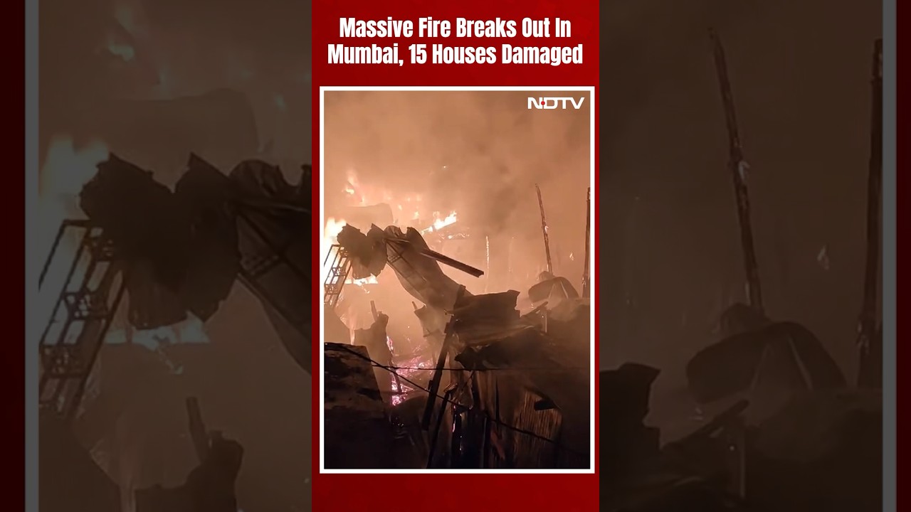 Mumbai Fire | Massive Fire Breaks Out In Mumbai, 15 Houses Damaged