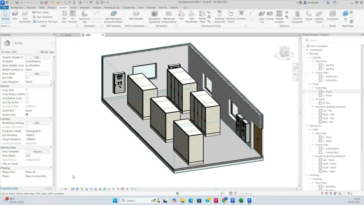 REVIT ELECTRICAL PANEL ROOM SETTING TUTORIAL