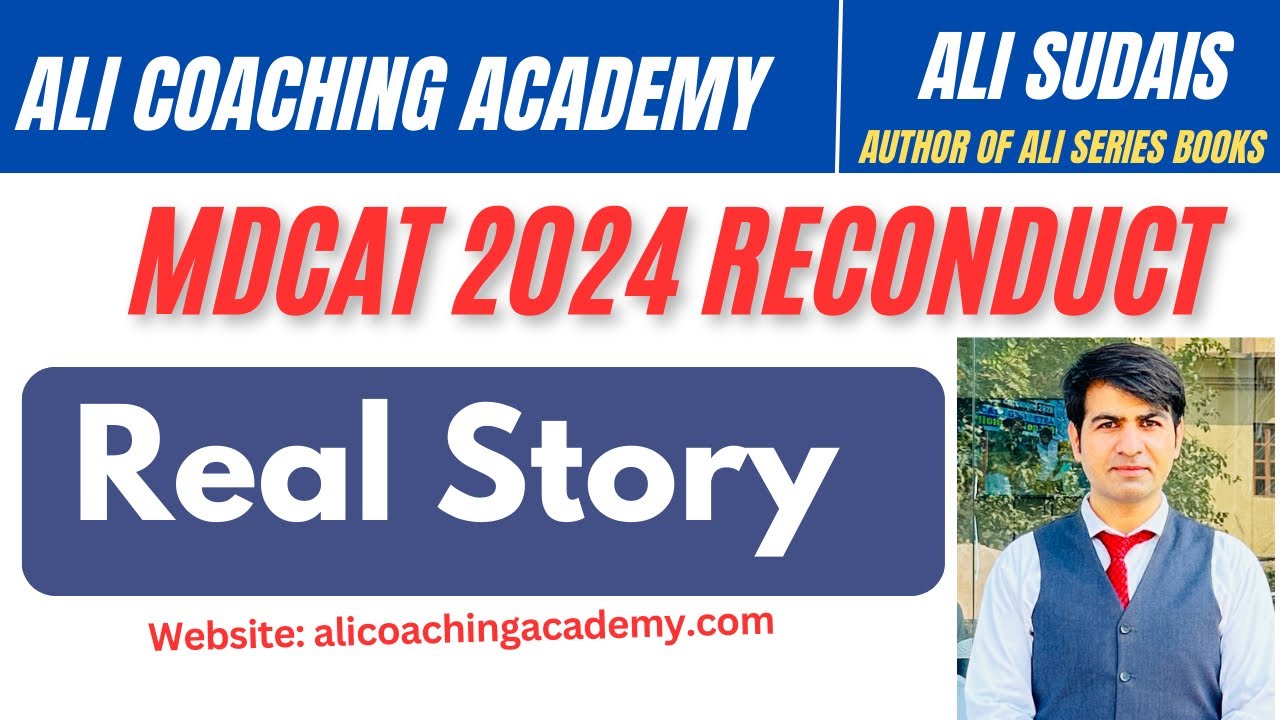 MDCAT 2024 Reconduct #AliSudais #AliSudaisChemistryTeacher