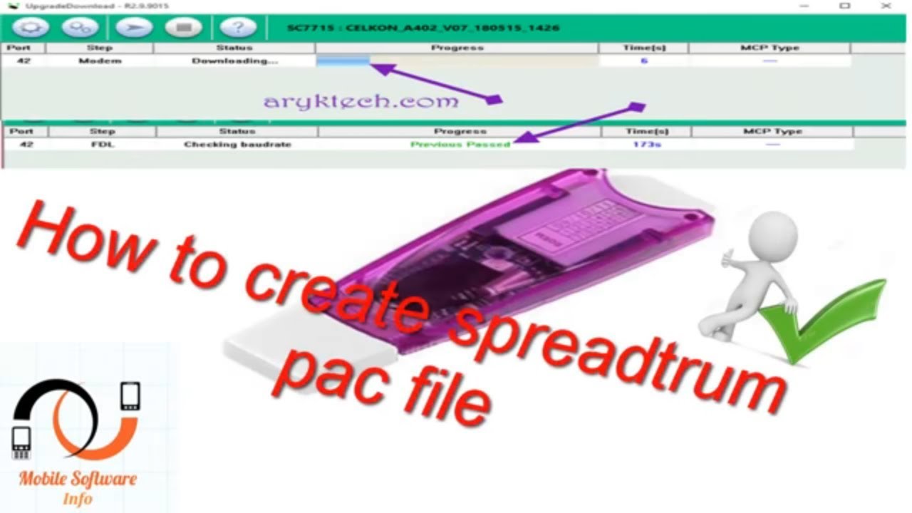 How to create spreadtrum pac file