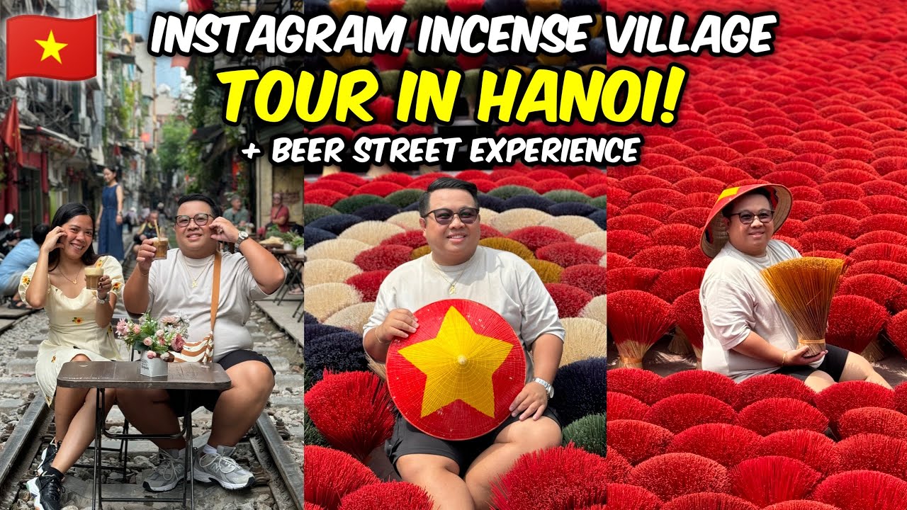 Instagram Incense Village Tour + Beer Street Experience in Hanoi! 🇻🇳 | Aug 20, 2024