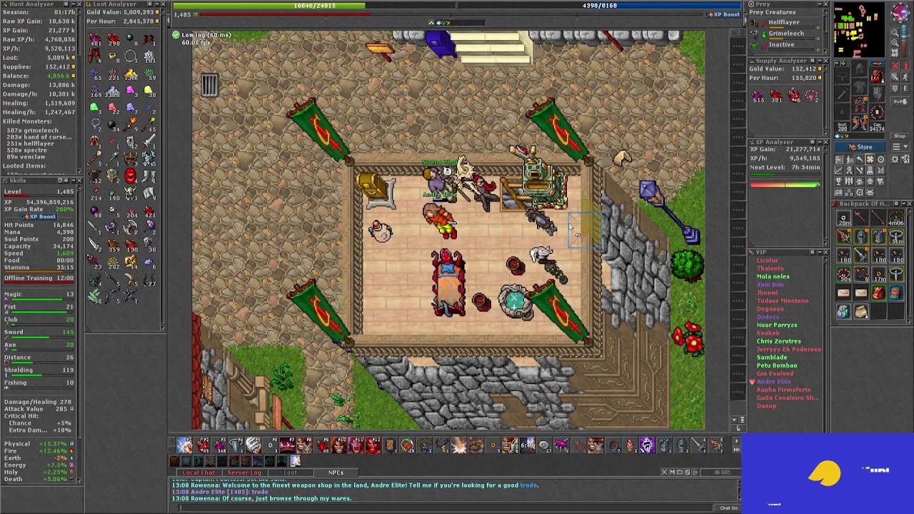 TIBIA GLOBAL - DOUBLE XP ON