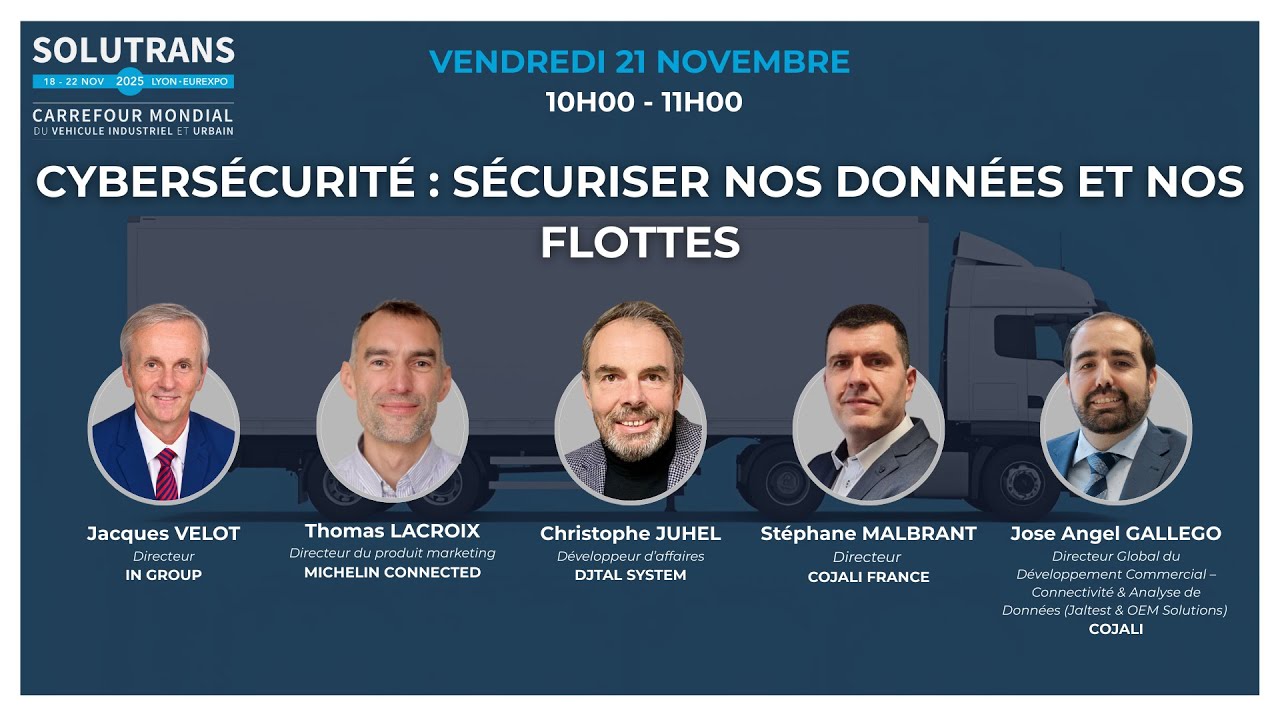 [CONFERENCE] Cybersécurité : sécuriser nos données et nos flottes