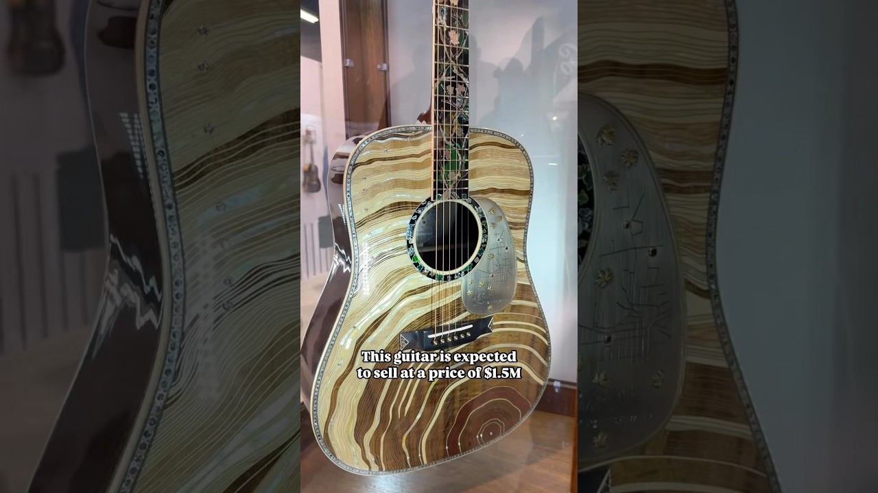 Martin's 3Mth guitar! 🤩 A stunning $1.5M acoustic loaded with gold and diamonds! 