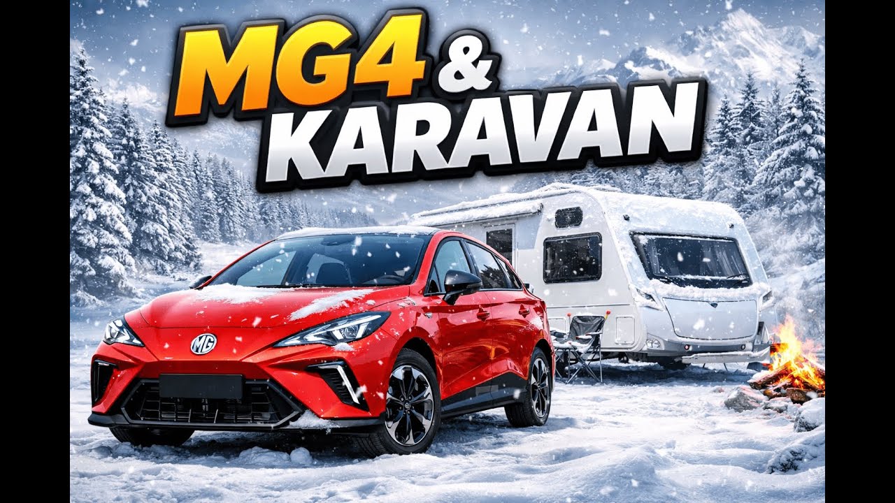 MG4 Comfort + Pixel 230 karavanımız ile Kış macerası! #mg4 #camping